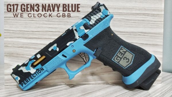 WE G17 Navy Blue Airsoft